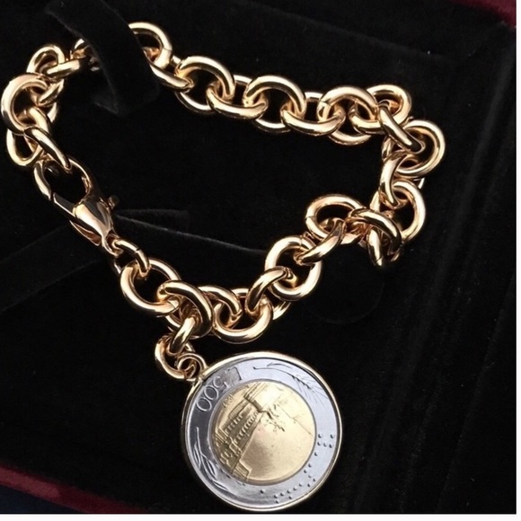 18k Italian Lira Bracelet - Picture 4 of 8